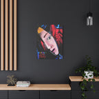 "The Death of Slim Shady" Album Cover Portrait with Acyrlic Paint Print (Stretched 1.25") Matte Canvas Print