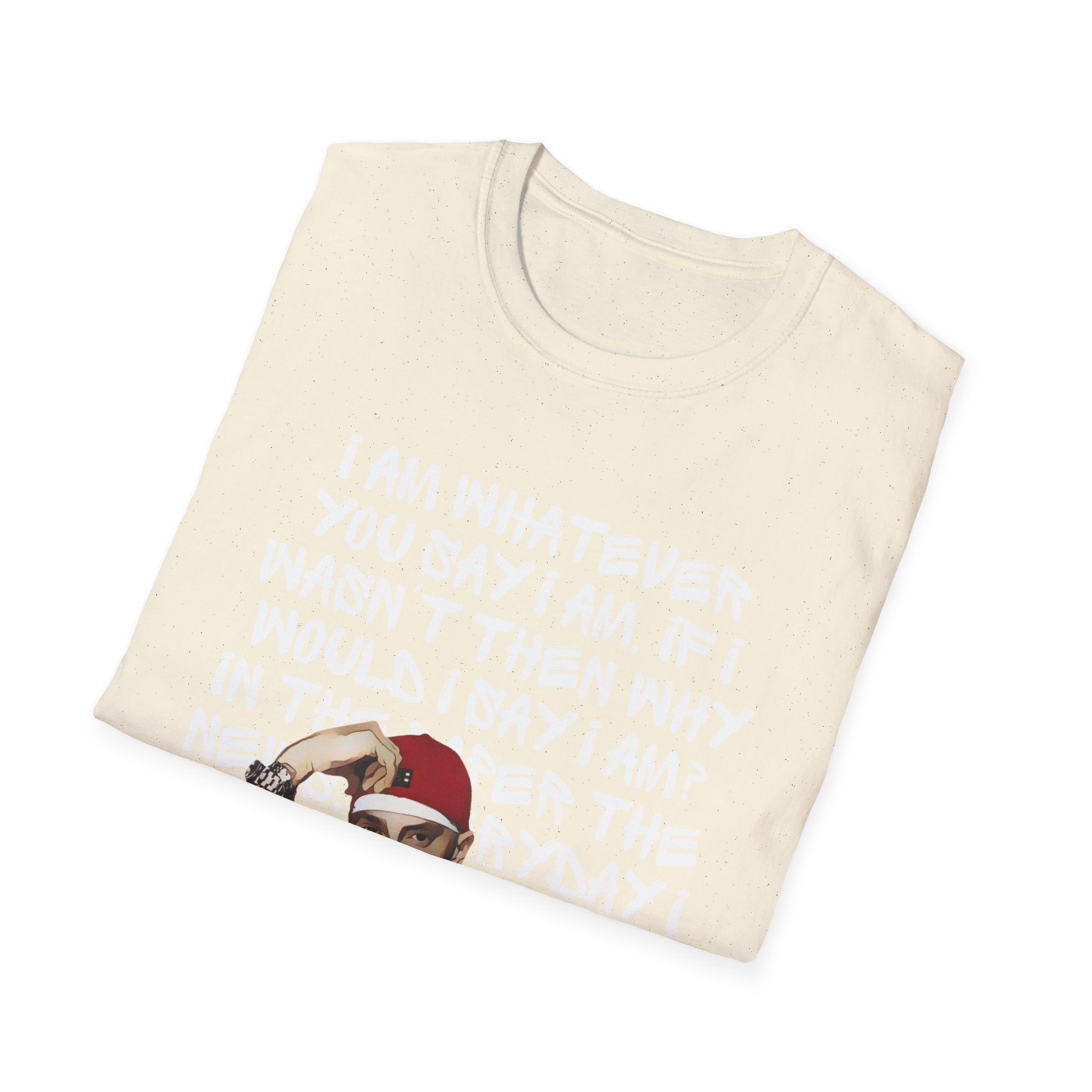 Em - Whatever You Say I Am — Bold Typographic Quote with Cartoon Graphic