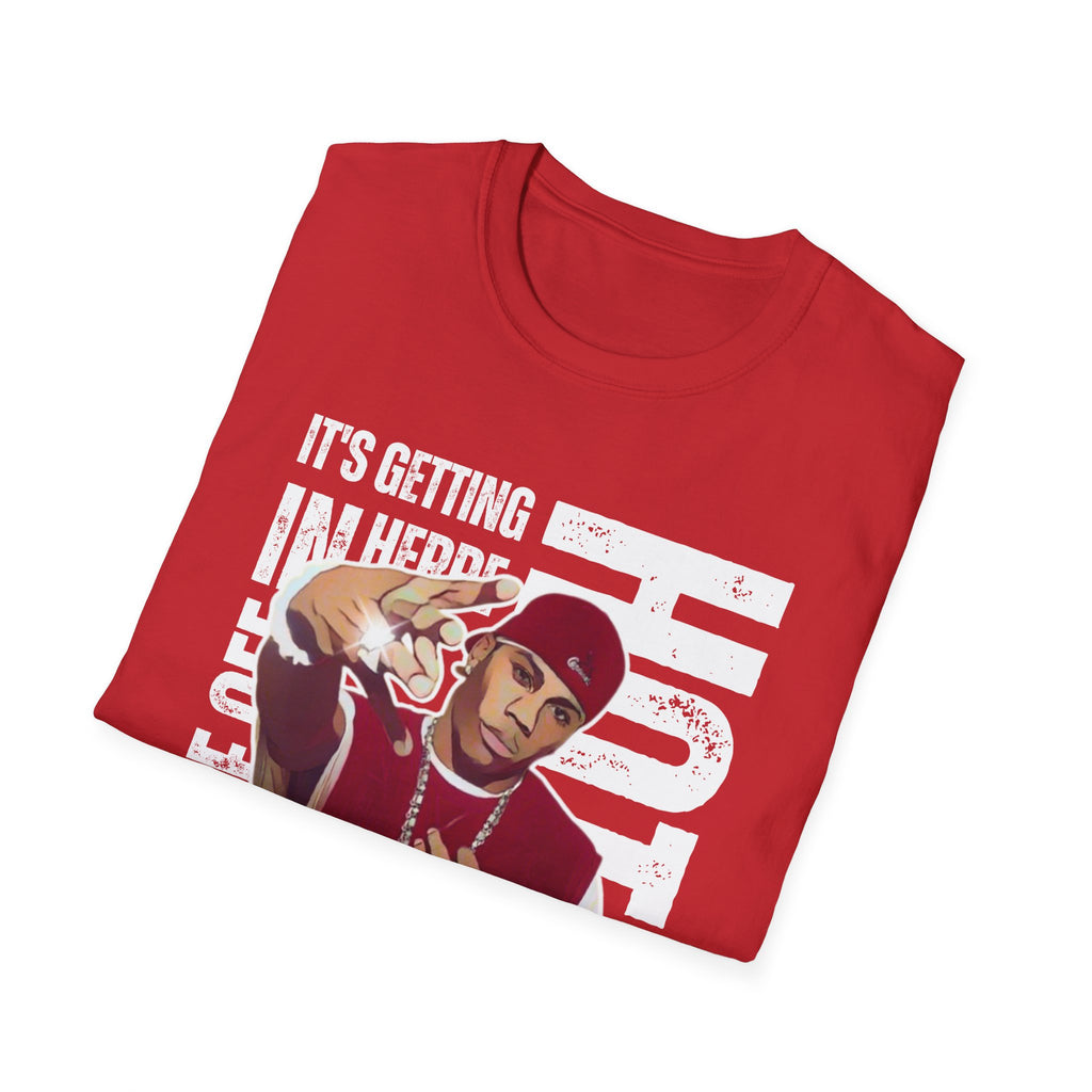 Nelly Hip-Hop Graphic T-Shirt – “It’s Getting Hot In Here” Rap Cartoon GraphicTee