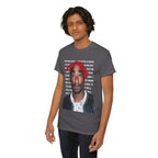 Pac Graphic Photo Tee with Keep Your Head Up Lyrics Text