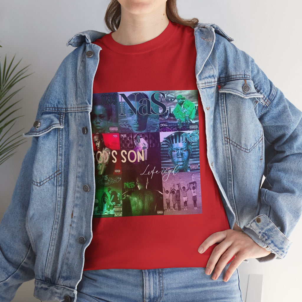 NAS Graphic Tee — Album Covers Retro Collage T-Shirt