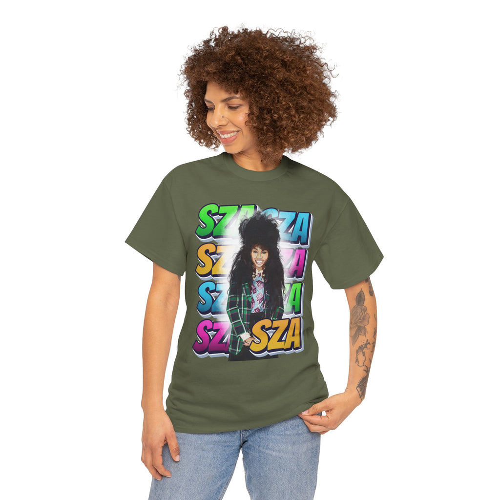 Sza Portrait Graphic Tee — Colorful Retro SZA Fan Shirt