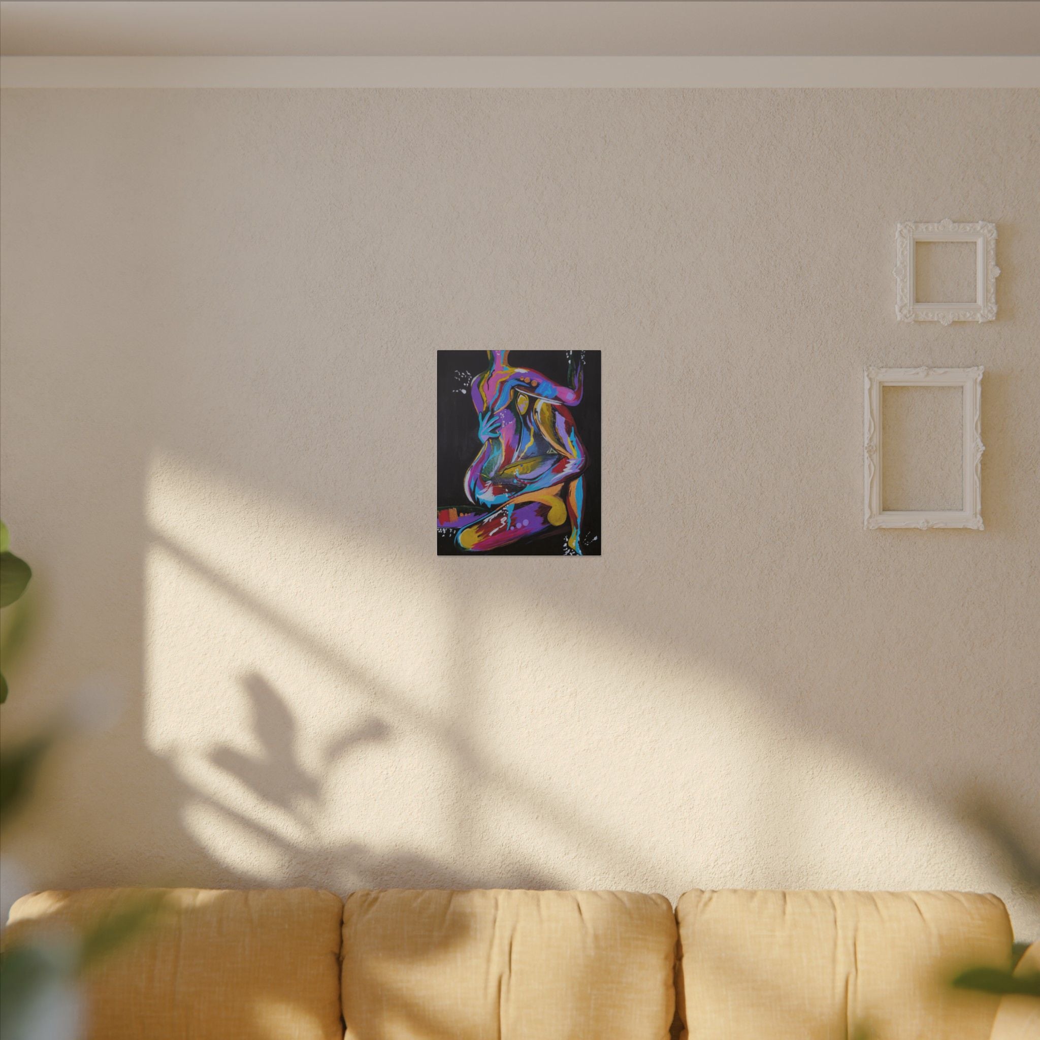 'Last Weekend' - Abstract Colorful Sensual Canvas Print — Matte Stretched Wall Art