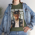Juice WRLD Cartoon Design Tee — "I Still See Your Shadows in my Room" Graphic Shirt