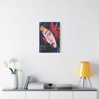 "The Death of Slim Shady" Album Cover Portrait with Acyrlic Paint Print (Stretched 1.25") Matte Canvas Print