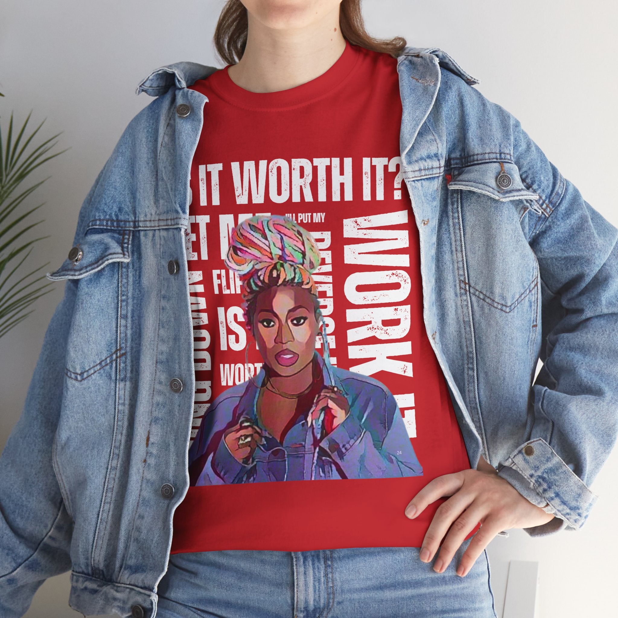 Missy Elliot Graphic Tee — “Is It Worth It? Let me Work It”