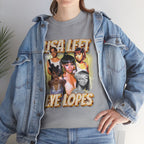 Lisa Left Eye Lopes Graphic Tee — Retro Collage Photo Design with 'Lisa Left Eve Lopes' Text