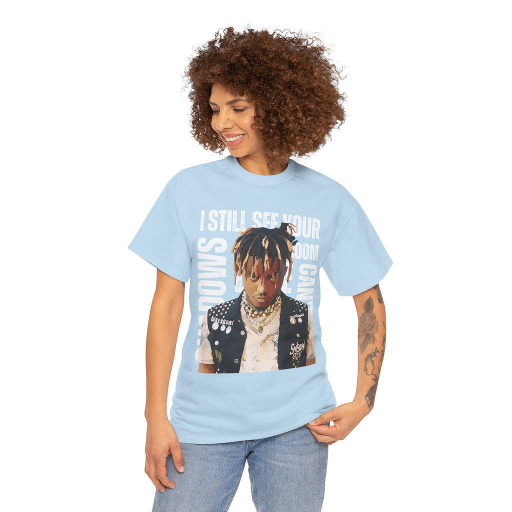 Juice WRLD Cartoon Design Tee — "I Still See Your Shadows in my Room" Graphic Shirt