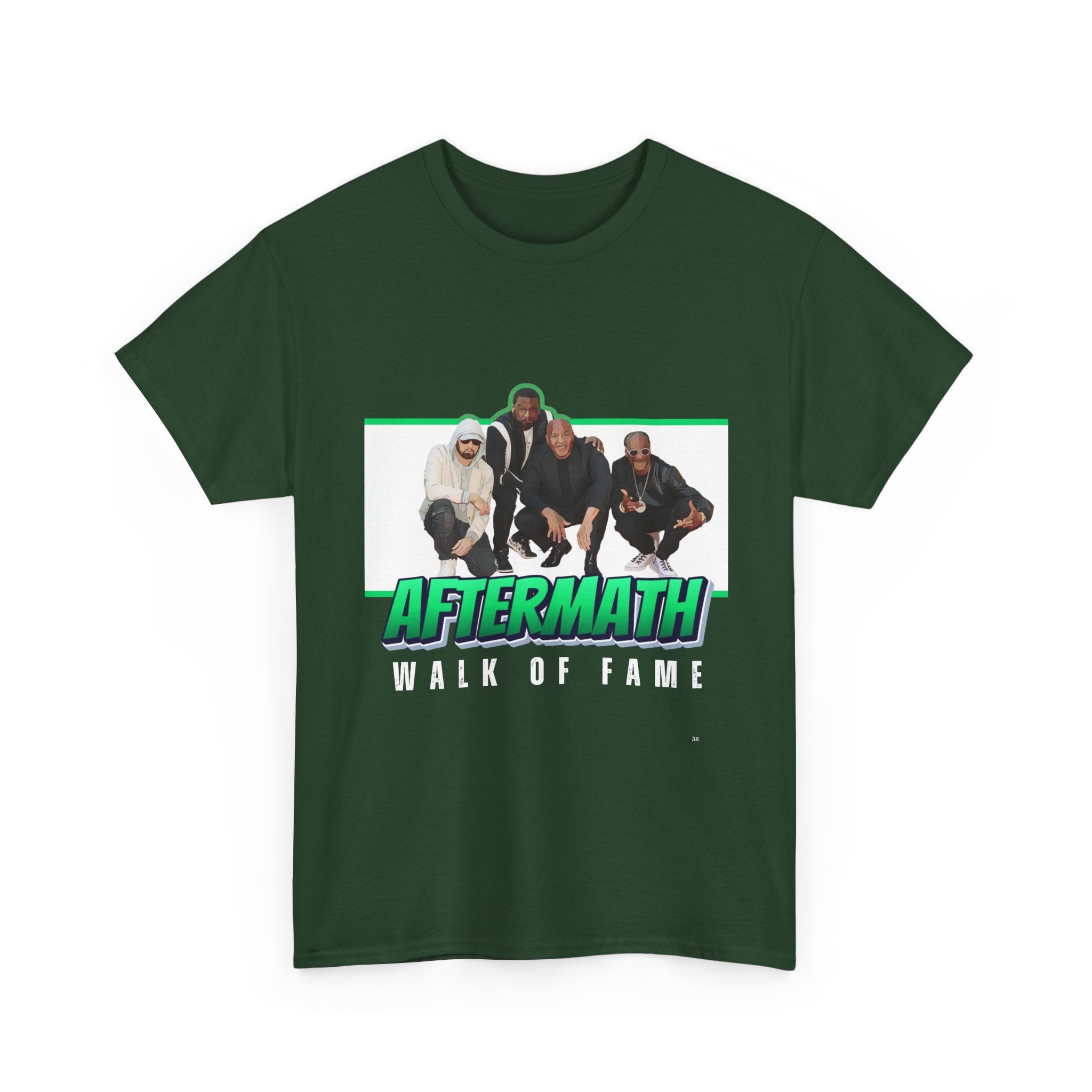 Em, Dre, Snoop, 50 - Unisex Heavy Cotton Tee - "Aftermath" Walk of Fame Graphic Tee