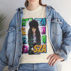 Sza Portrait Graphic Tee — Colorful Retro SZA Fan Shirt