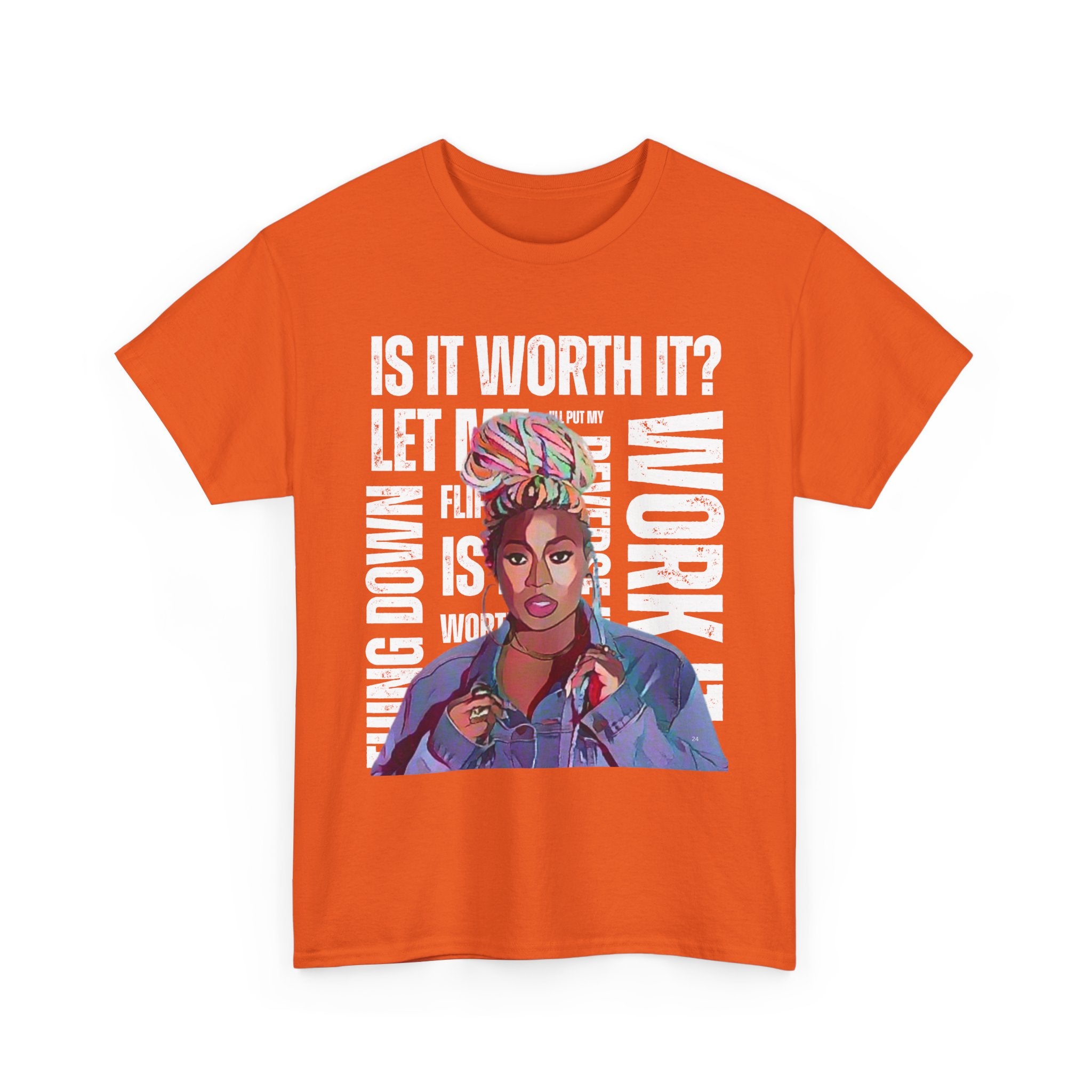 Missy Elliot Graphic Tee — “Is It Worth It? Let me Work It”