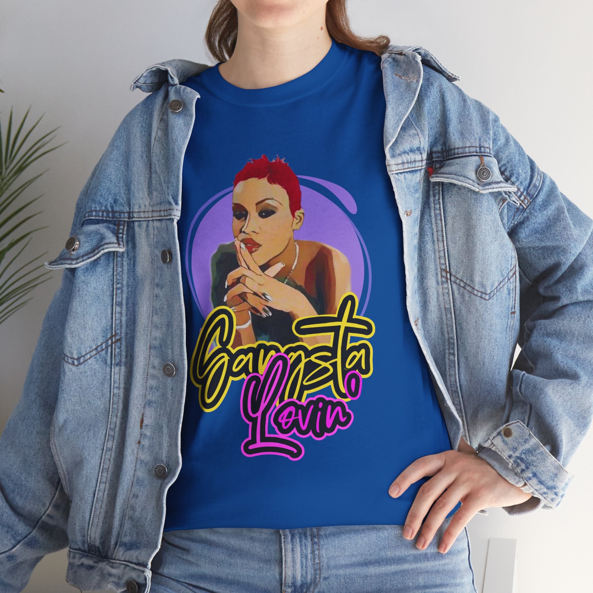Eve T-Shirt — Gangsta Lovin' Graphic Cartoon Tee (Retro Rap Portrait)