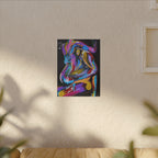 'Last Weekend' - Abstract Colorful Sensual Canvas Print — Matte Stretched Wall Art