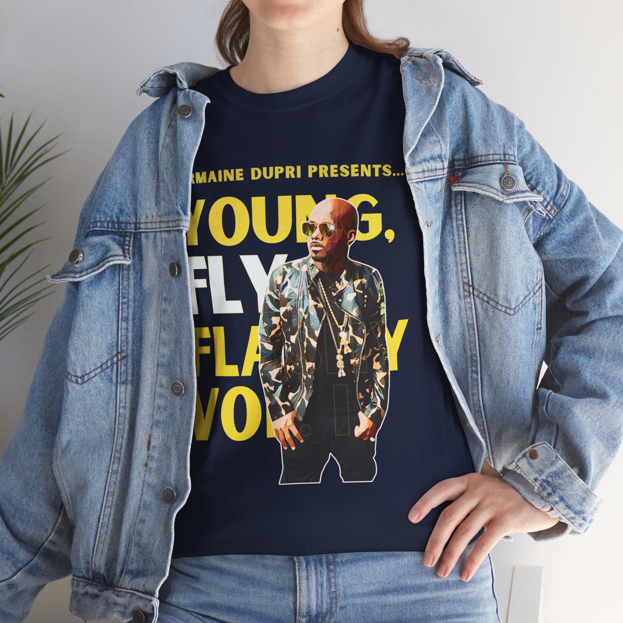 Jermaine Dupri T-Shirt — "Young, Fly Flashy" Album Cover Deisgn Tee