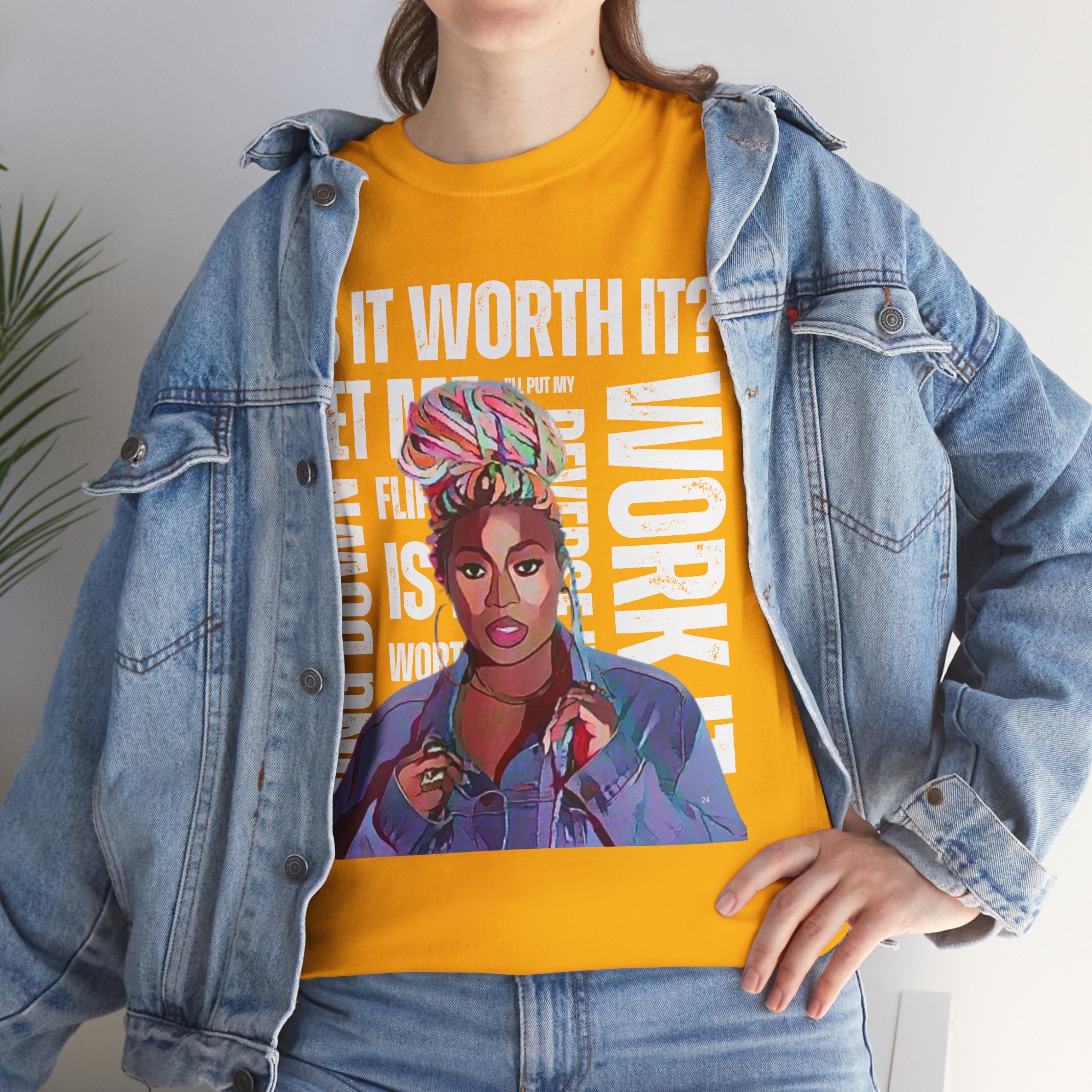 Missy Elliot Graphic Tee — “Is It Worth It? Let me Work It”