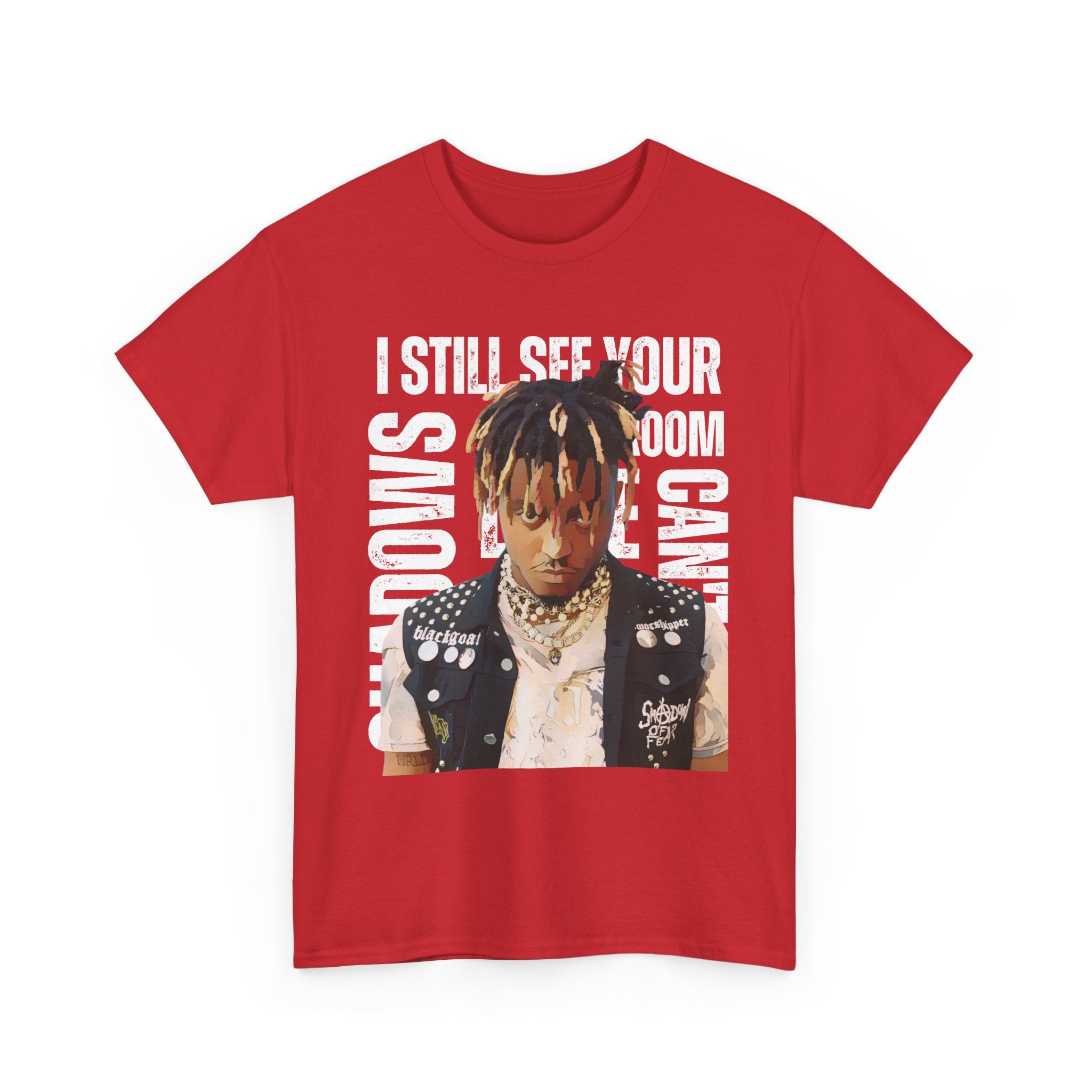 Juice WRLD Cartoon Design Tee — "I Still See Your Shadows in my Room" Graphic Shirt