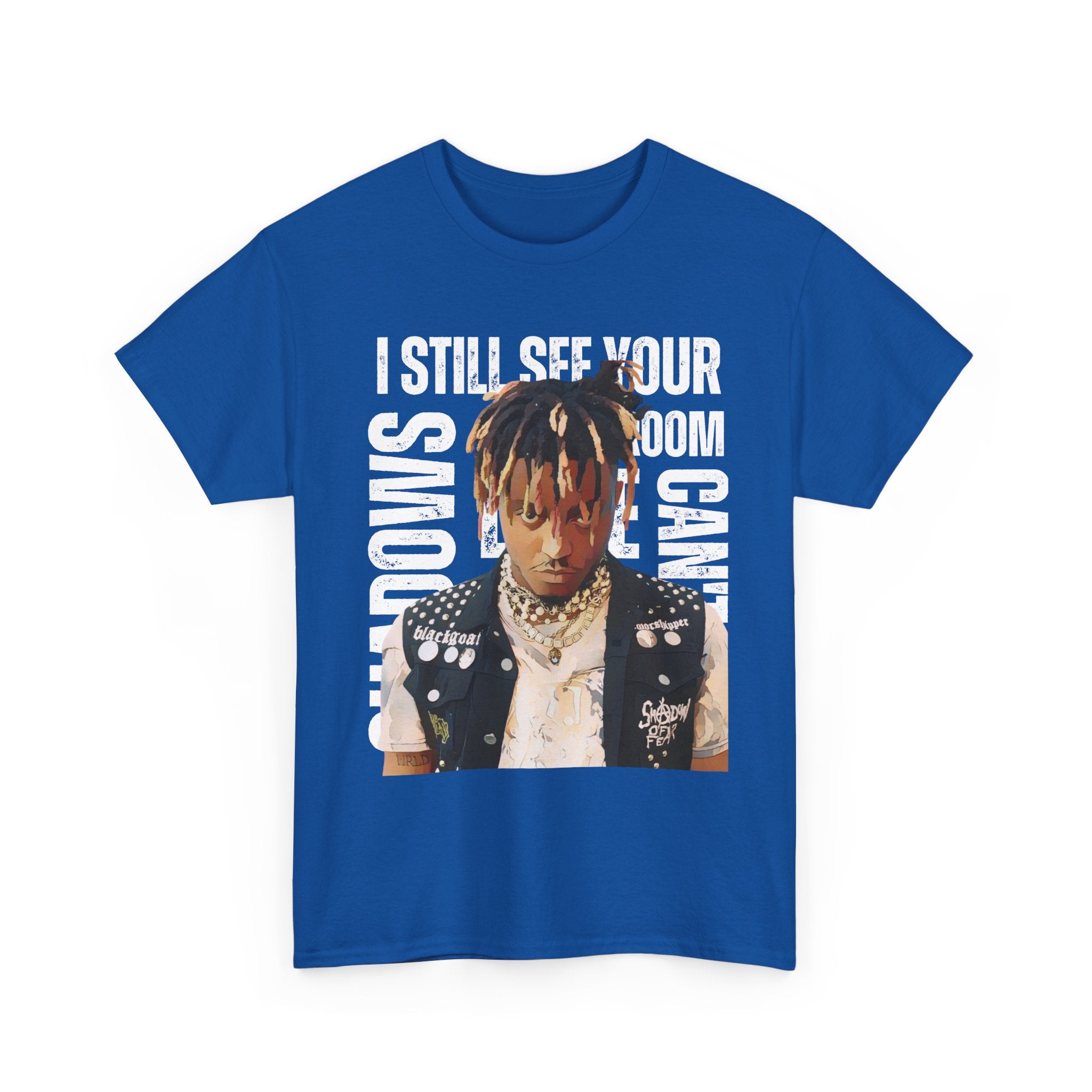Juice WRLD Cartoon Design Tee — "I Still See Your Shadows in my Room" Graphic Shirt