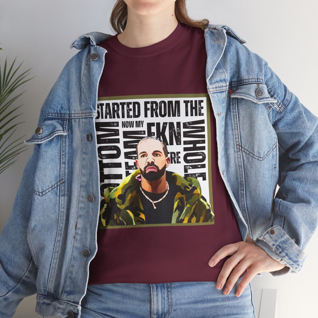 Drake "Started From The Bottom" Graphic Cartoon Tee