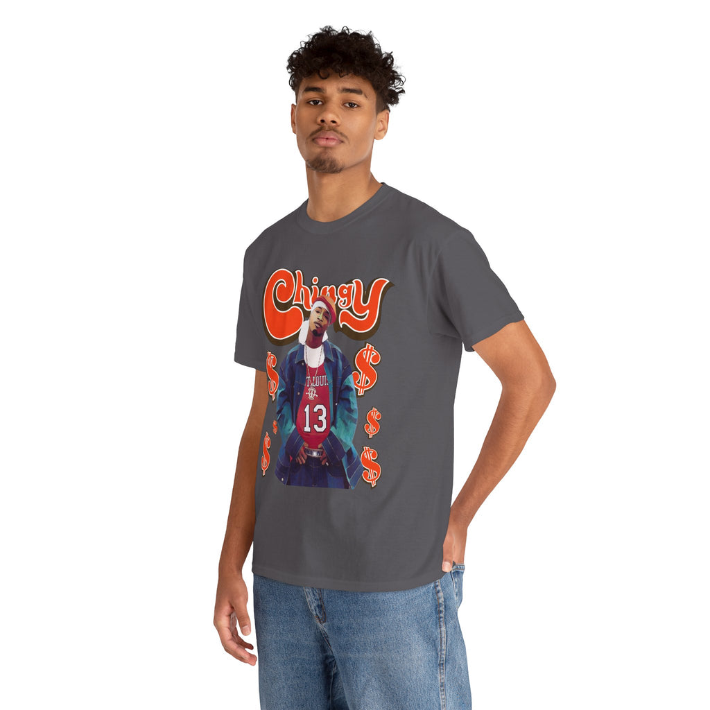 Chingy Retro Rap Tee — "Chingy" Graphic Shirt with Dollar Sign Motif