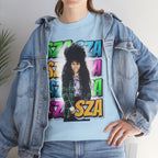 Sza Portrait Graphic Tee — Colorful Retro SZA Fan Shirt