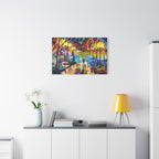 The Calm Storm - Original Colorful Canvas Print