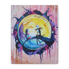 Jack & Sally - "No Jack, Til This Serves Us Both Well" <3 Night Moon Couples Art Canvas — Romantic Stretched Matte Wall Art