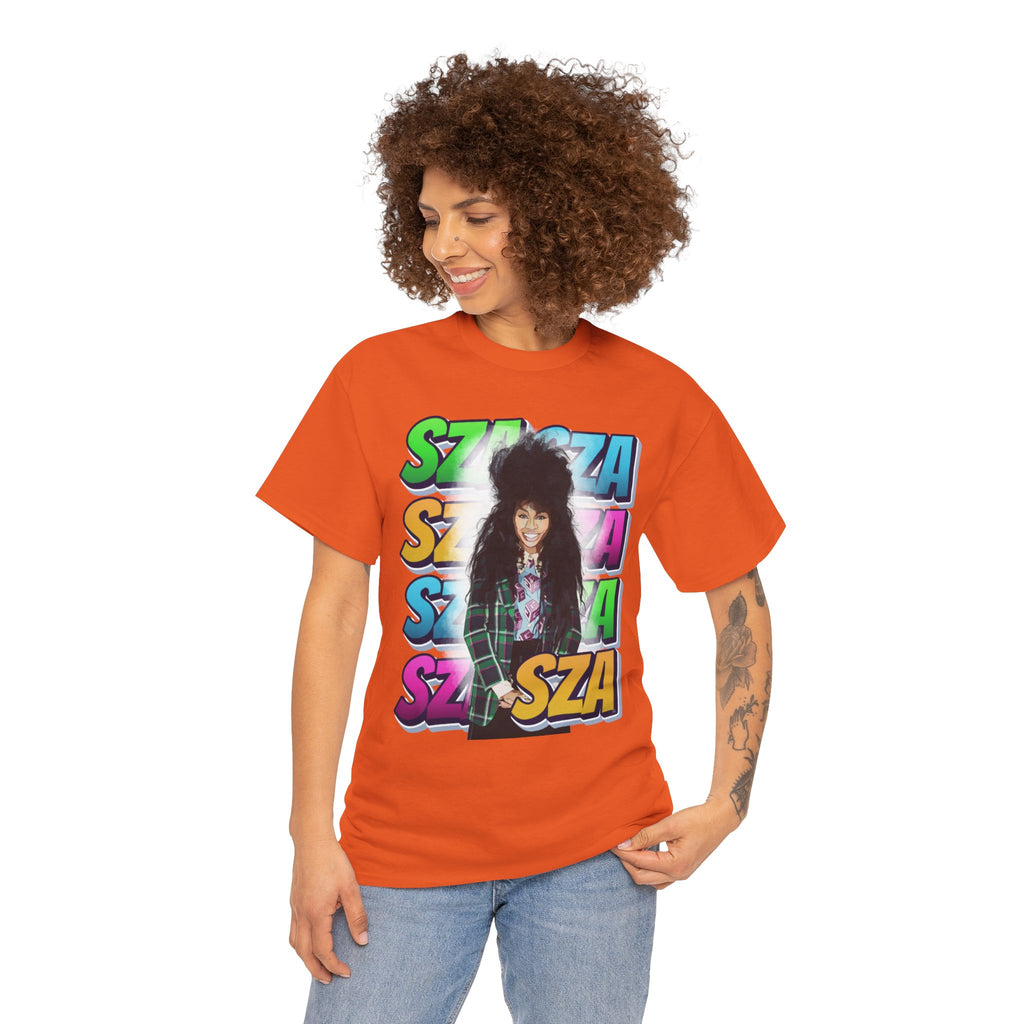 Sza Portrait Graphic Tee — Colorful Retro SZA Fan Shirt