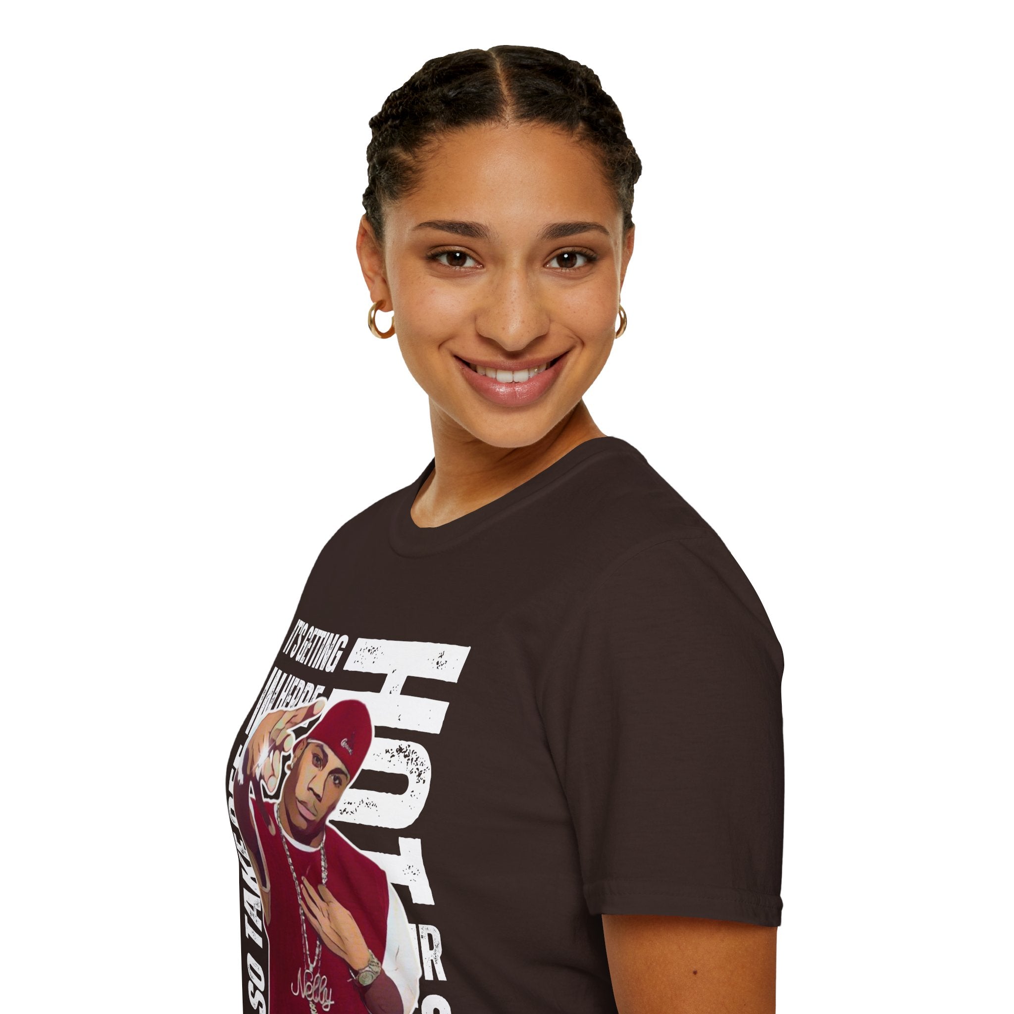 Nelly Hip-Hop Graphic T-Shirt – “It’s Getting Hot In Here” Rap Cartoon GraphicTee