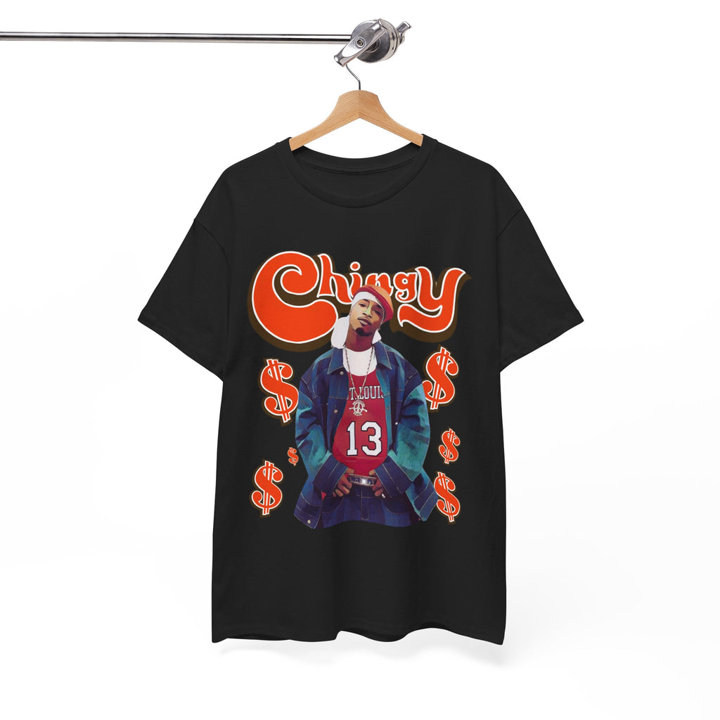 Chingy Retro Rap Tee — "Chingy" Graphic Shirt with Dollar Sign Motif
