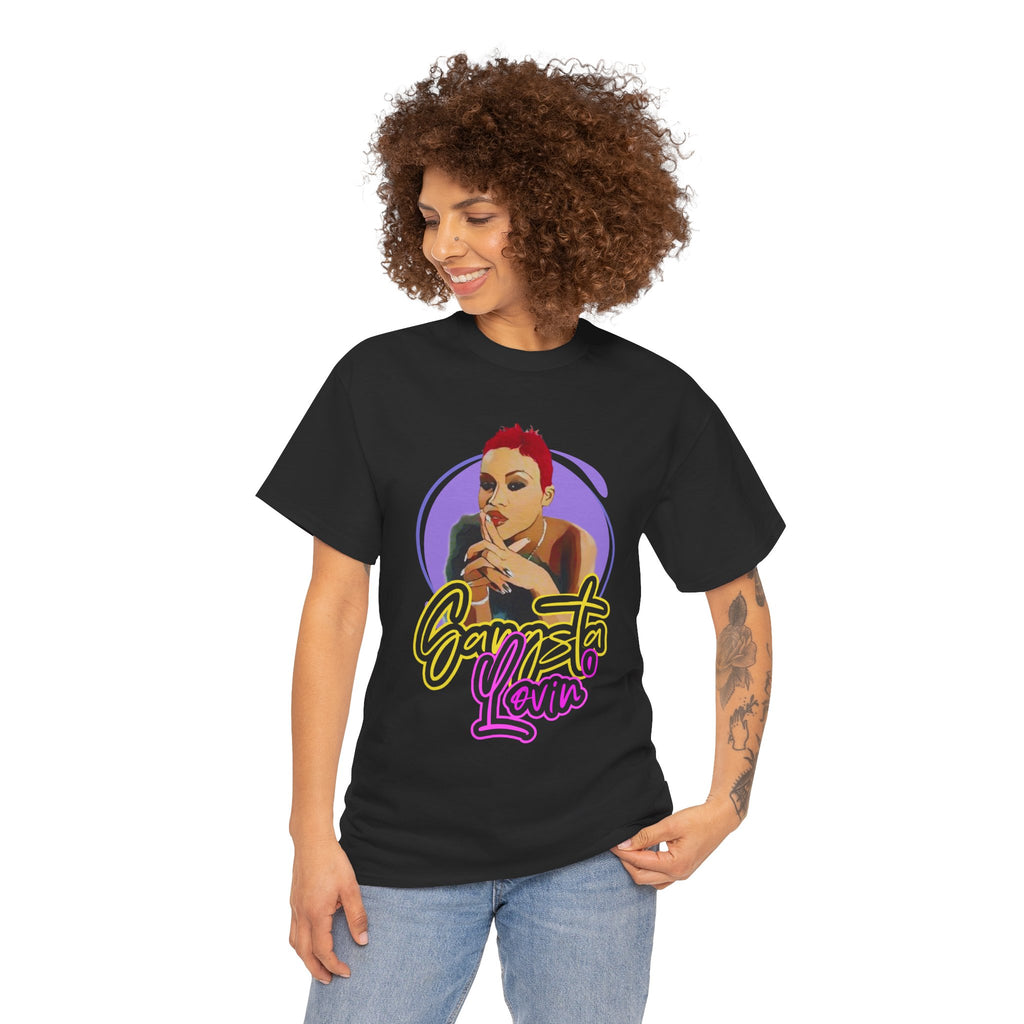 Eve T-Shirt — Gangsta Lovin' Graphic Cartoon Tee (Retro Rap Portrait)