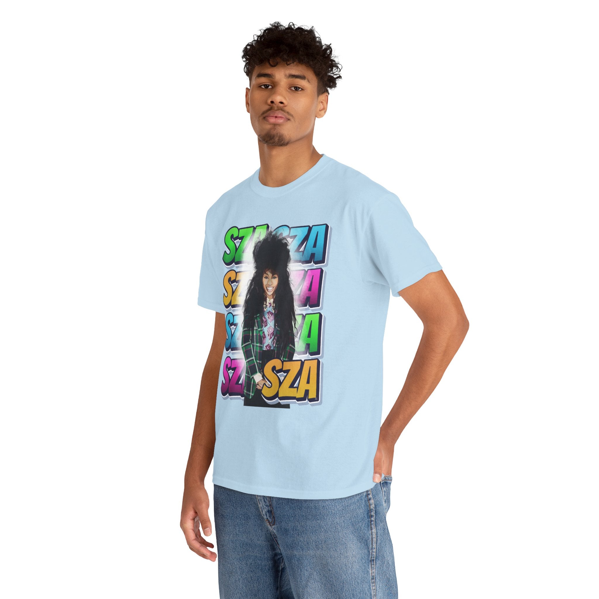 Sza Portrait Graphic Tee — Colorful Retro SZA Fan Shirt