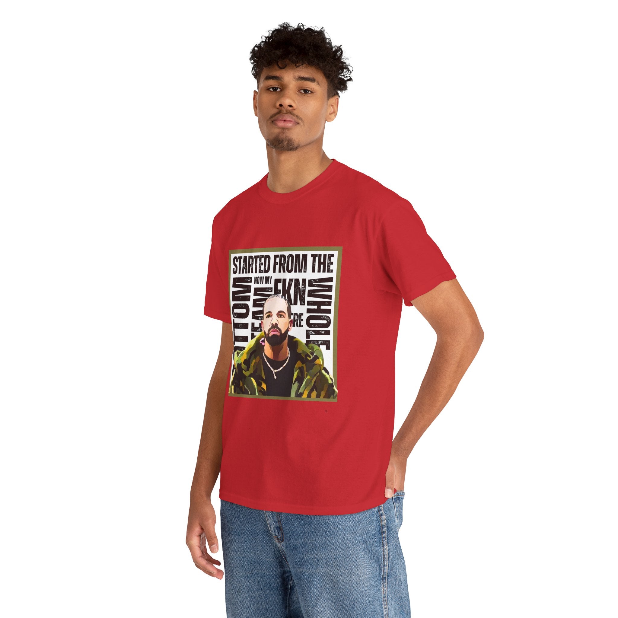 Drake "Started From The Bottom" Graphic Cartoon Tee