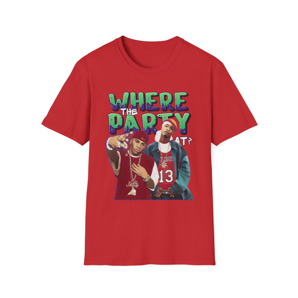 Nelly & Ja Rule Graphic T-Shirt — "Where The Party At?" Retro Hip-Hop Tee