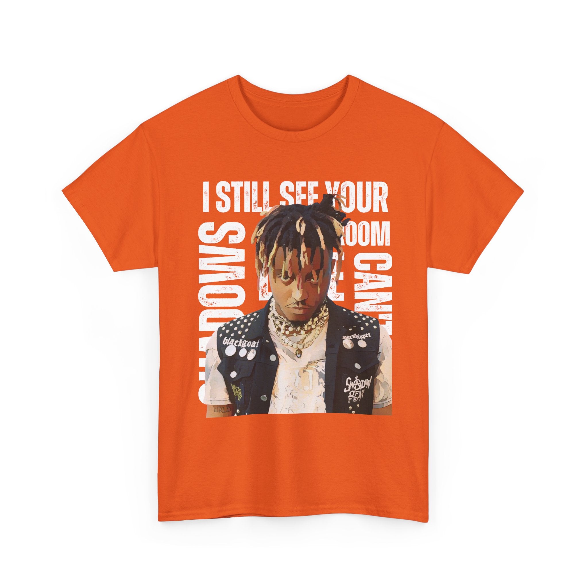 Juice WRLD Cartoon Design Tee — "I Still See Your Shadows in my Room" Graphic Shirt