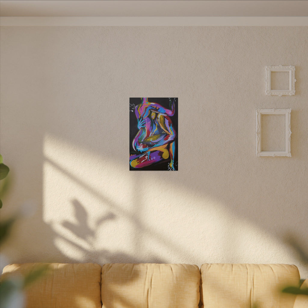 'Last Weekend' - Abstract Colorful Sensual Canvas Print — Matte Stretched Wall Art