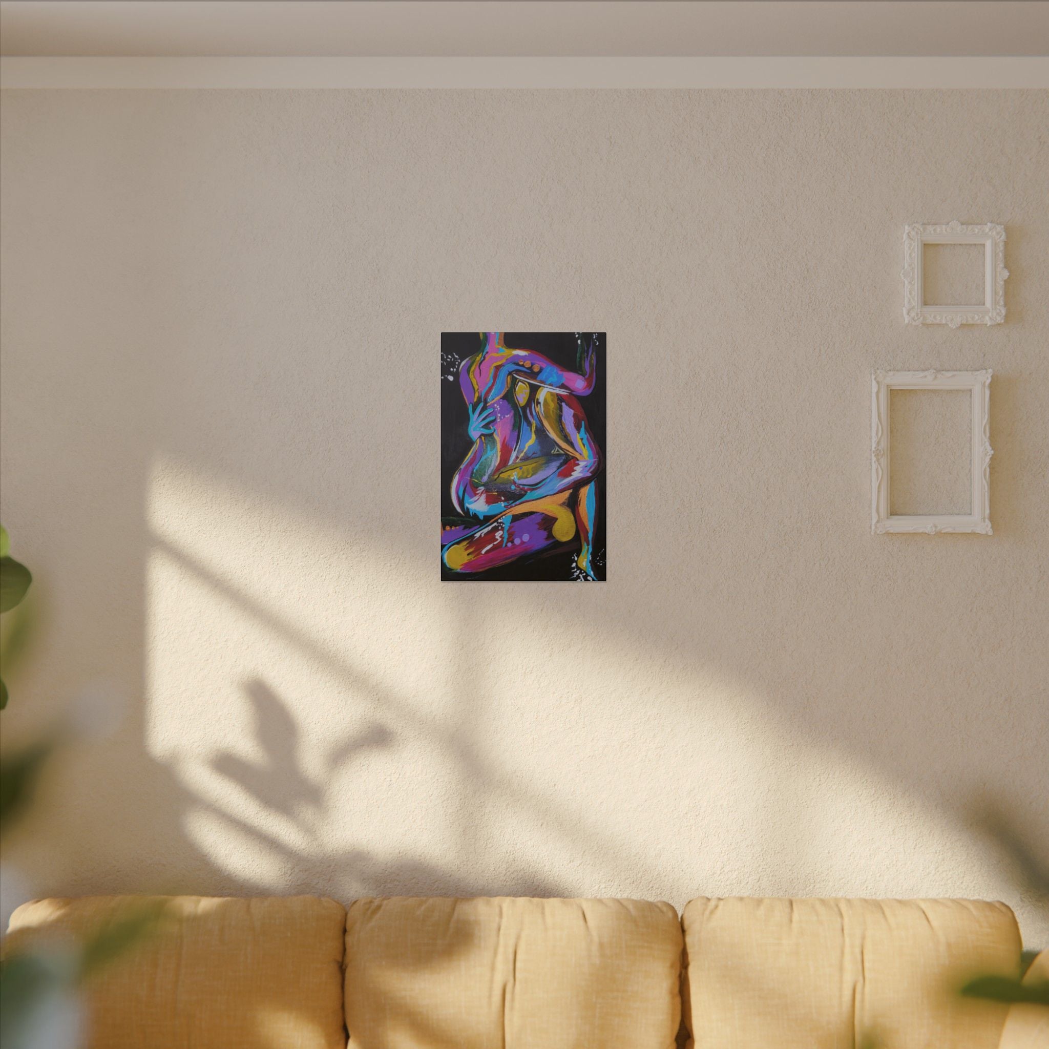 'Last Weekend' - Abstract Colorful Sensual Canvas Print — Matte Stretched Wall Art