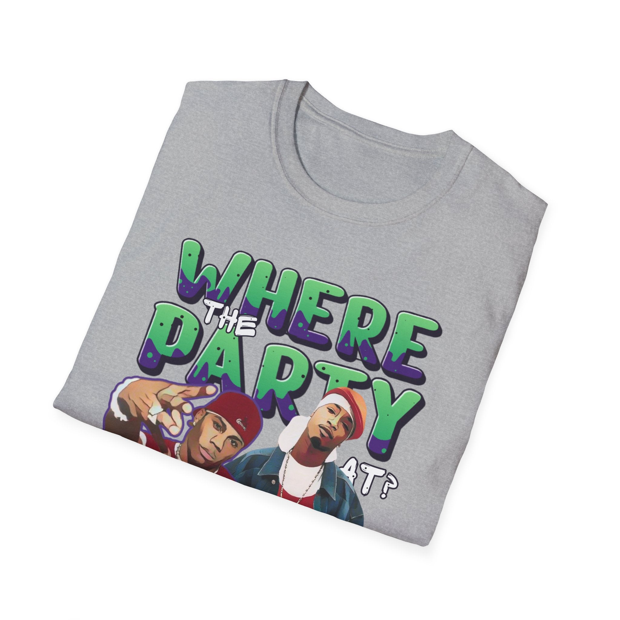 Nelly & Ja Rule Graphic T-Shirt — "Where The Party At?" Retro Hip-Hop Tee
