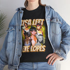 Lisa Left Eye Lopes Graphic Tee — Retro Collage Photo Design with 'Lisa Left Eve Lopes' Text