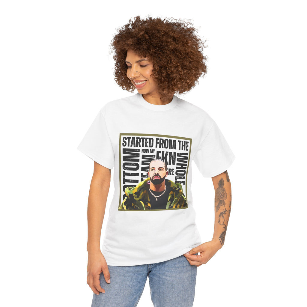 Drake "Started From The Bottom" Graphic Cartoon Tee