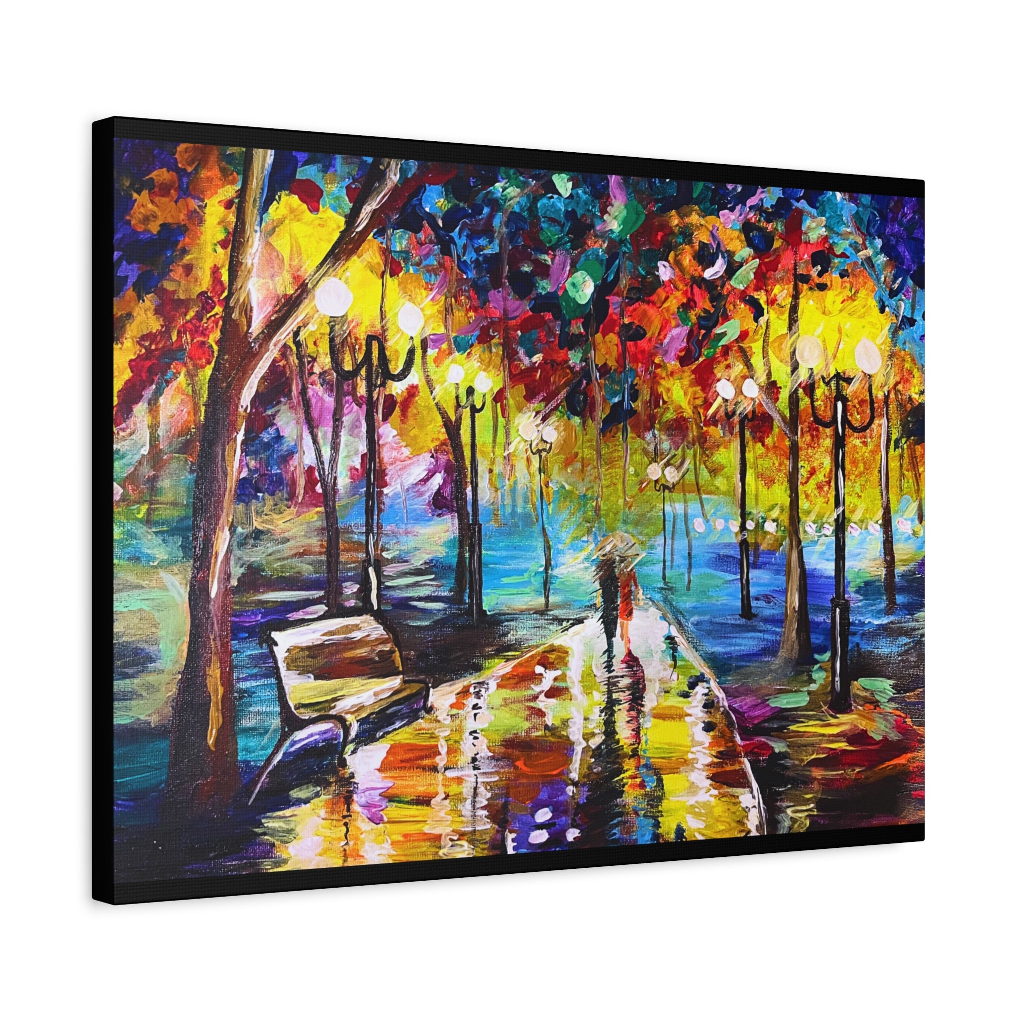 The Calm Storm - Original Colorful Canvas Print
