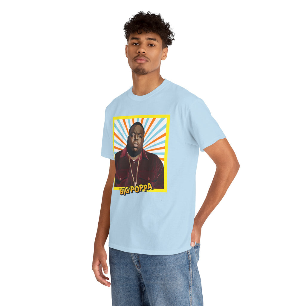 Graphic Tee — "Big Poppa" Retro Portrait T-Shirt