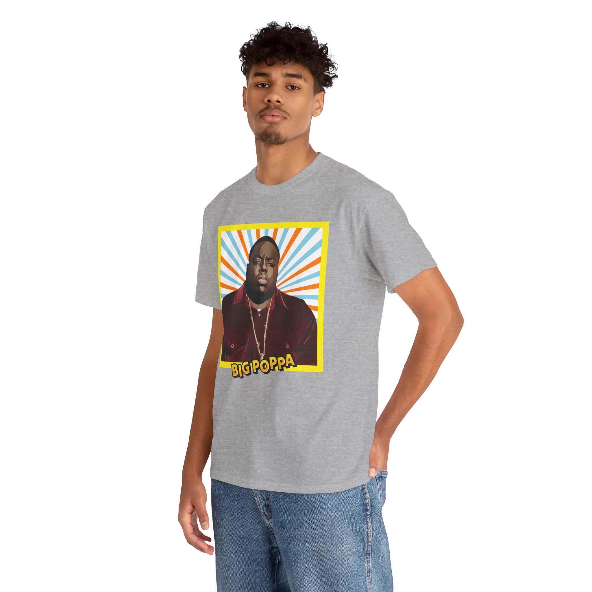 Graphic Tee — "Big Poppa" Retro Portrait T-Shirt