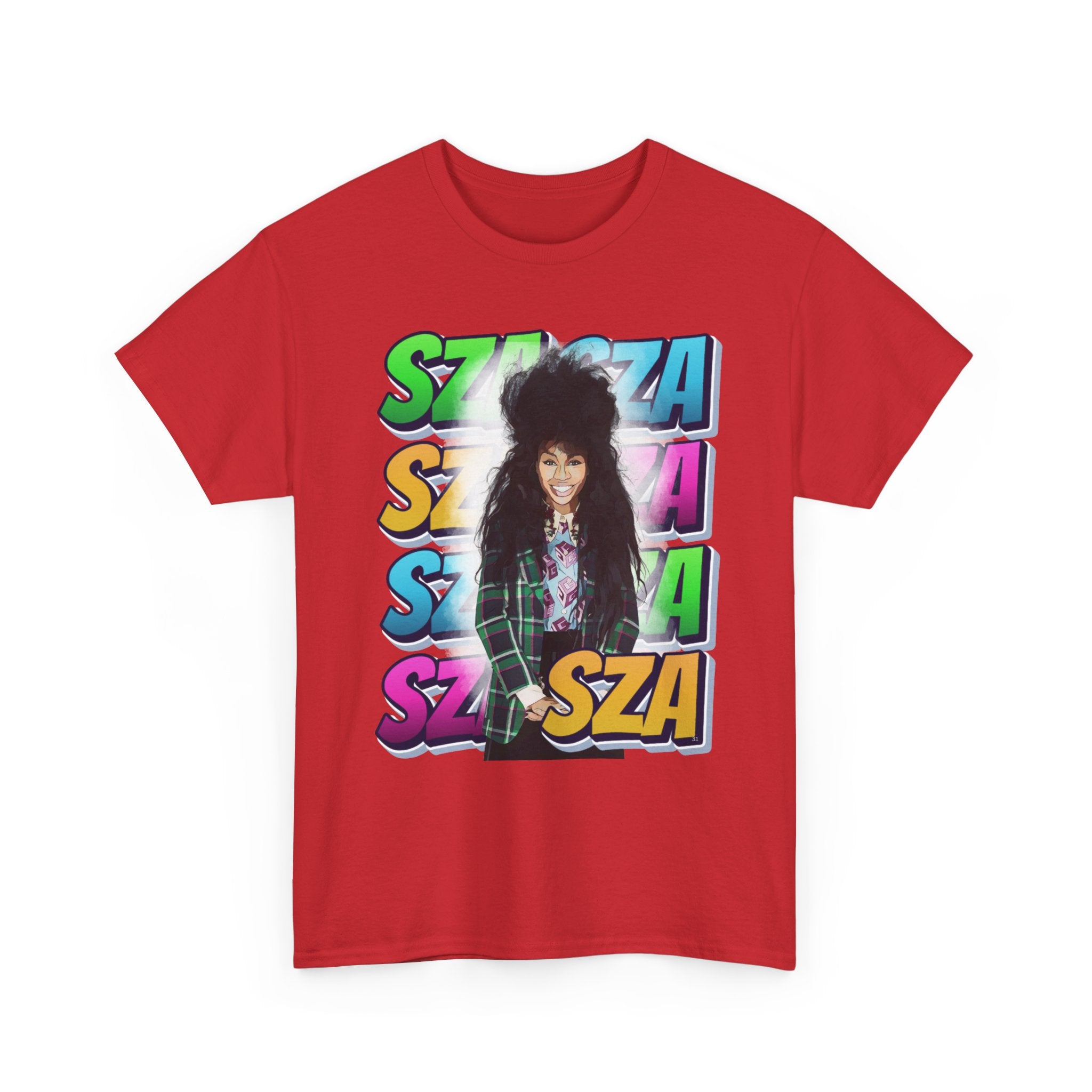 Sza Portrait Graphic Tee — Colorful Retro SZA Fan Shirt