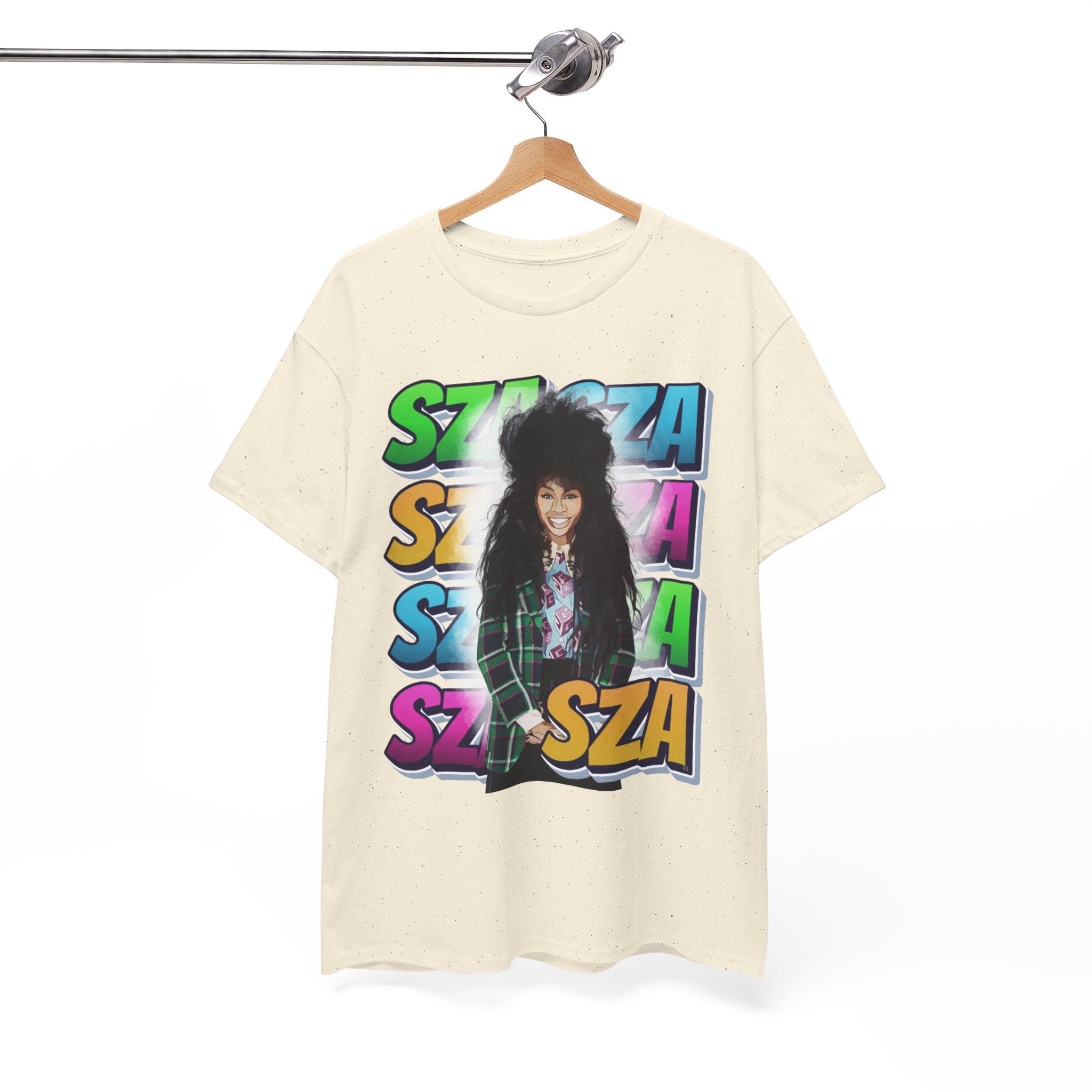 Sza Portrait Graphic Tee — Colorful Retro SZA Fan Shirt