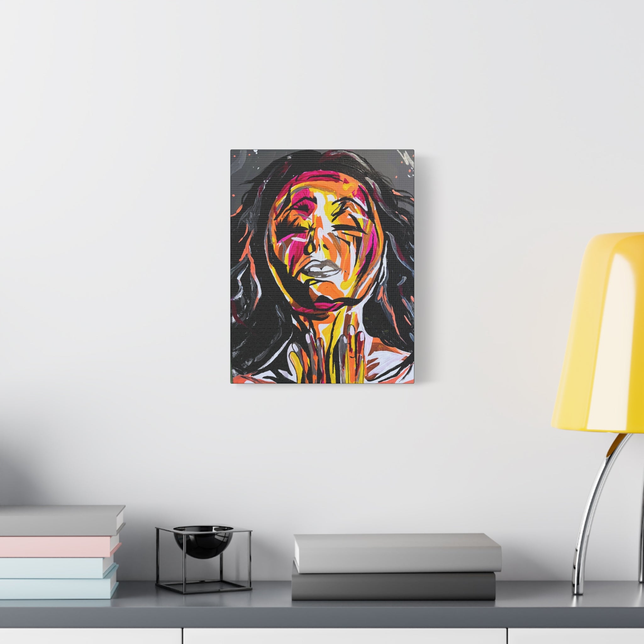 'Unbound' - Abstract Colorful Woman Portrait Canvas - Modern Expressionist Wall Art