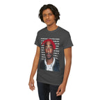 Pac Graphic Photo Tee with Keep Your Head Up Lyrics Text