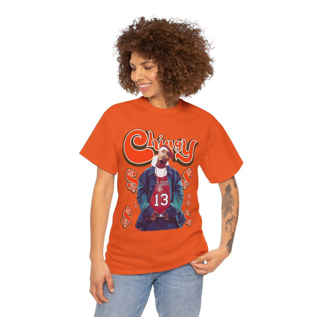 Chingy Retro Rap Tee — "Chingy" Graphic Shirt with Dollar Sign Motif