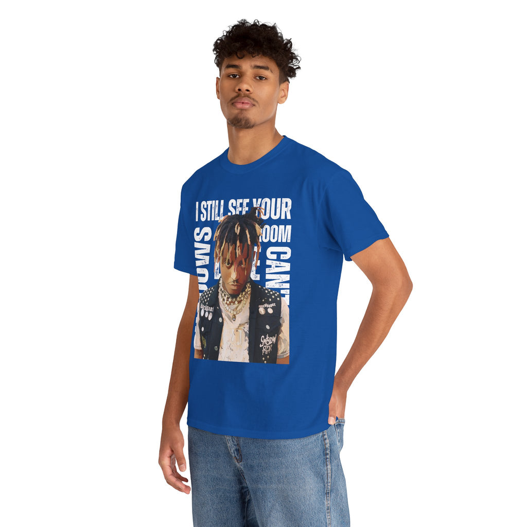 Juice WRLD Cartoon Design Tee — "I Still See Your Shadows in my Room" Graphic Shirt
