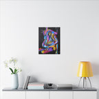'Last Weekend' - Abstract Colorful Sensual Canvas Print — Matte Stretched Wall Art