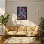 'Last Weekend' - Abstract Colorful Sensual Canvas Print — Matte Stretched Wall Art